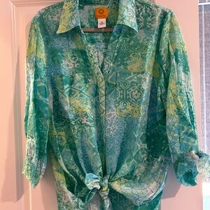 Ruby Rd Lightweight Button-Up Shirt